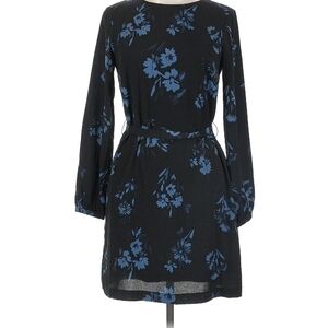 H&M Elegant Black and Blue Floral Dress Size 10